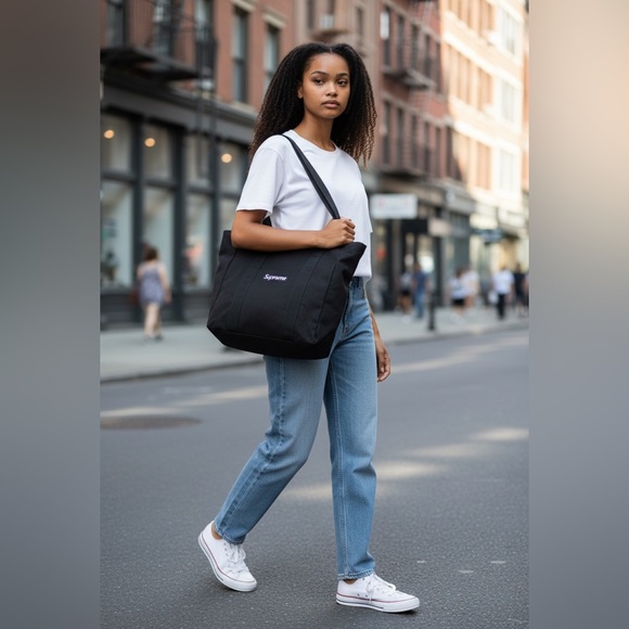 Supreme Classic Black Tote
